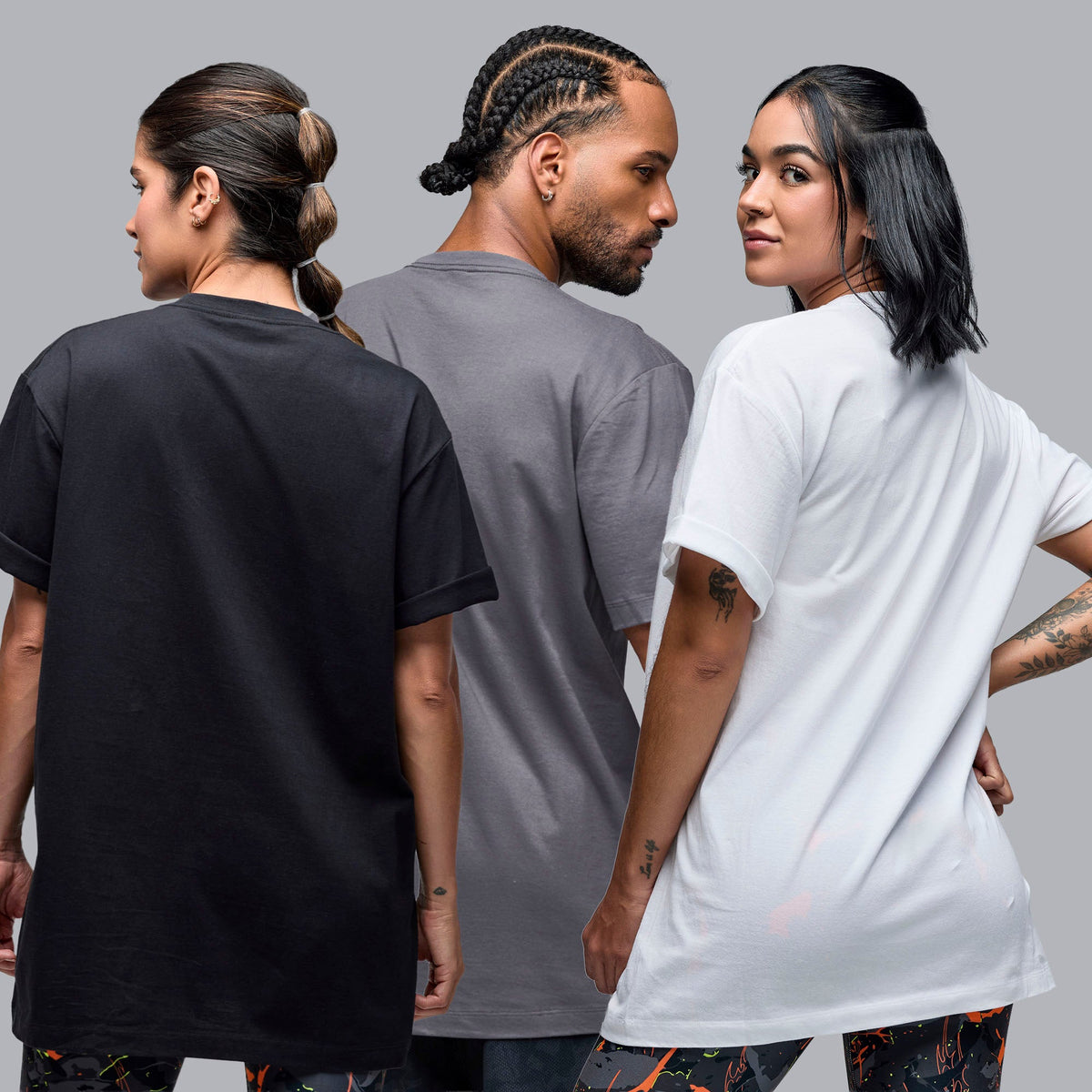 STRONG iD 12PK Tees - GRAY / WHITE / BLACK S3A000022 – Natysports