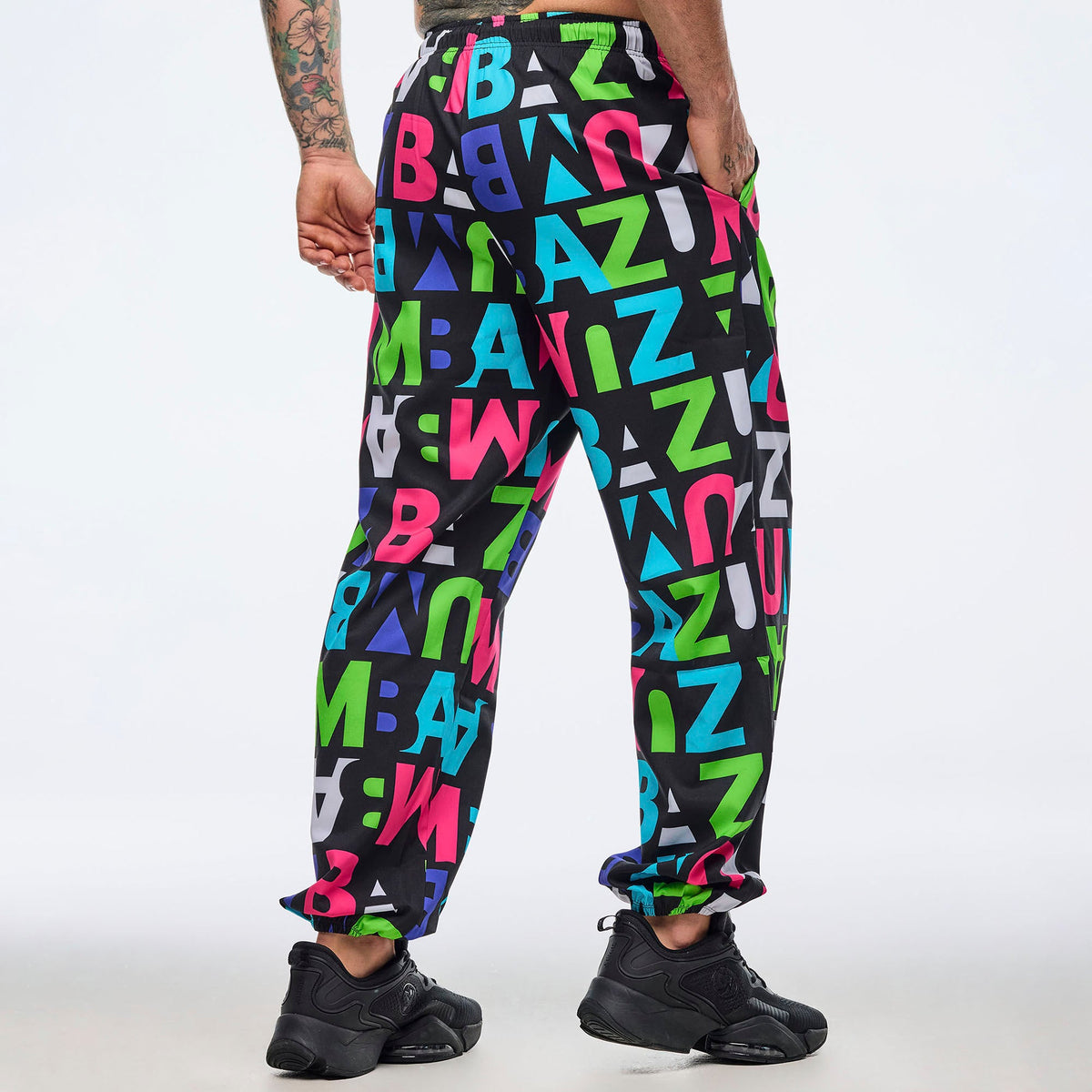 Neon Baggy Woven Pants - Black/Neon Z1B000771 – Natysports