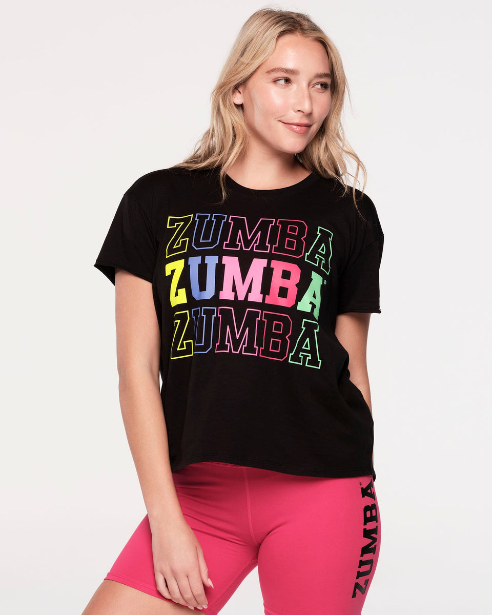 Nueva Llegada Ropa Mujer Zumba in motion top Tee z1t00 0100