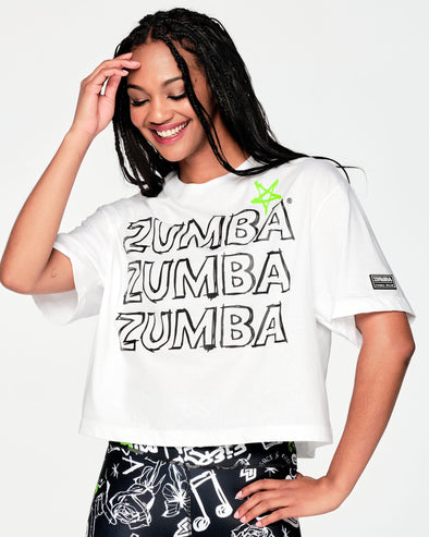 Zumba Too Cool Top - Wear It Out White Z Z1T000651