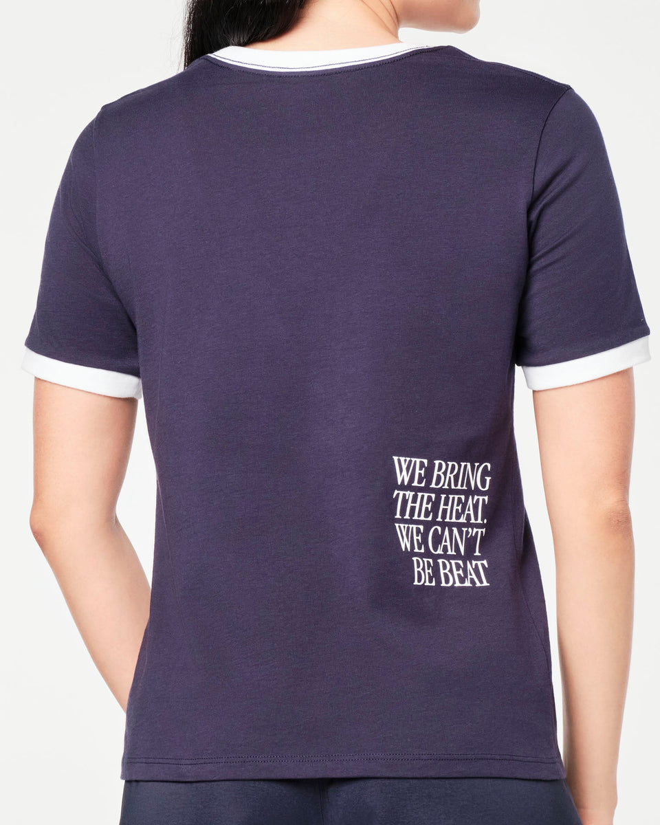 Zumba Prep Ringer Tee - Let's Go Indigo Z1T000689 – Natysports