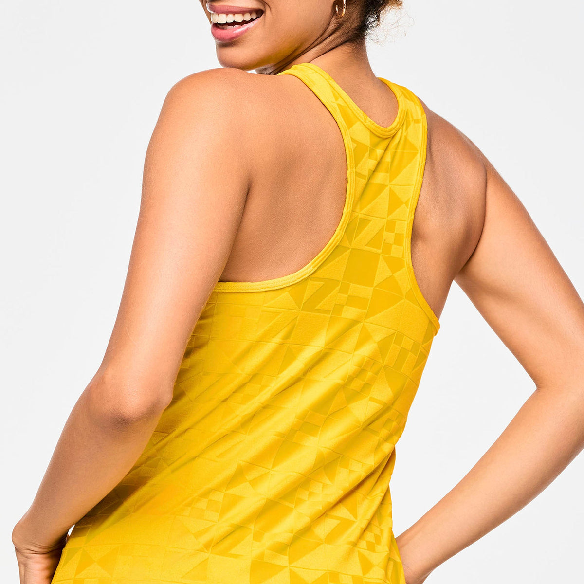 ★国内発送★ ズンバ Zumba Rays High Neck Tank Sunny Daze Zumba Rays High Neck Tank - Sunny Daze / All Out Aqua / Bold