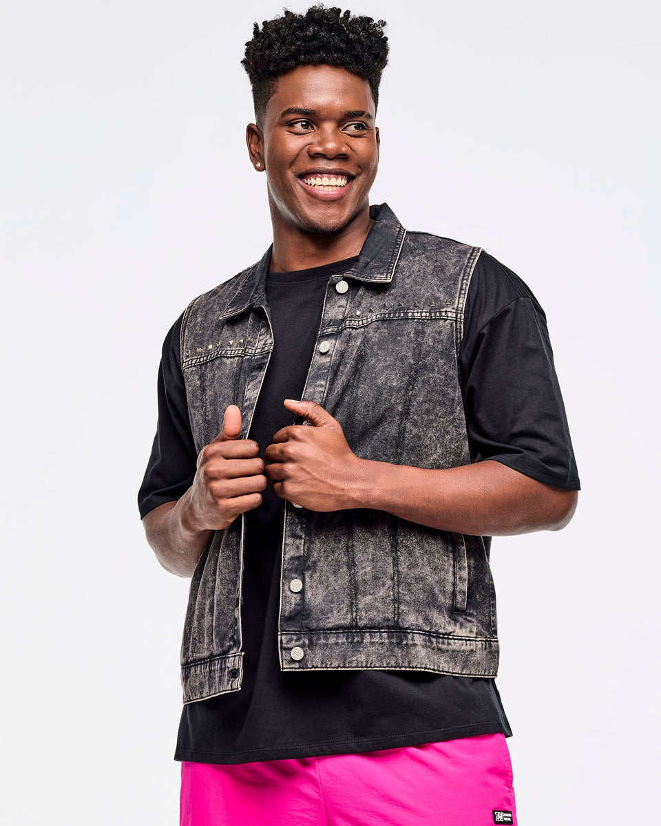 Zumba Libre Denim Vest - Bold Black Z1T000958 – Natysports