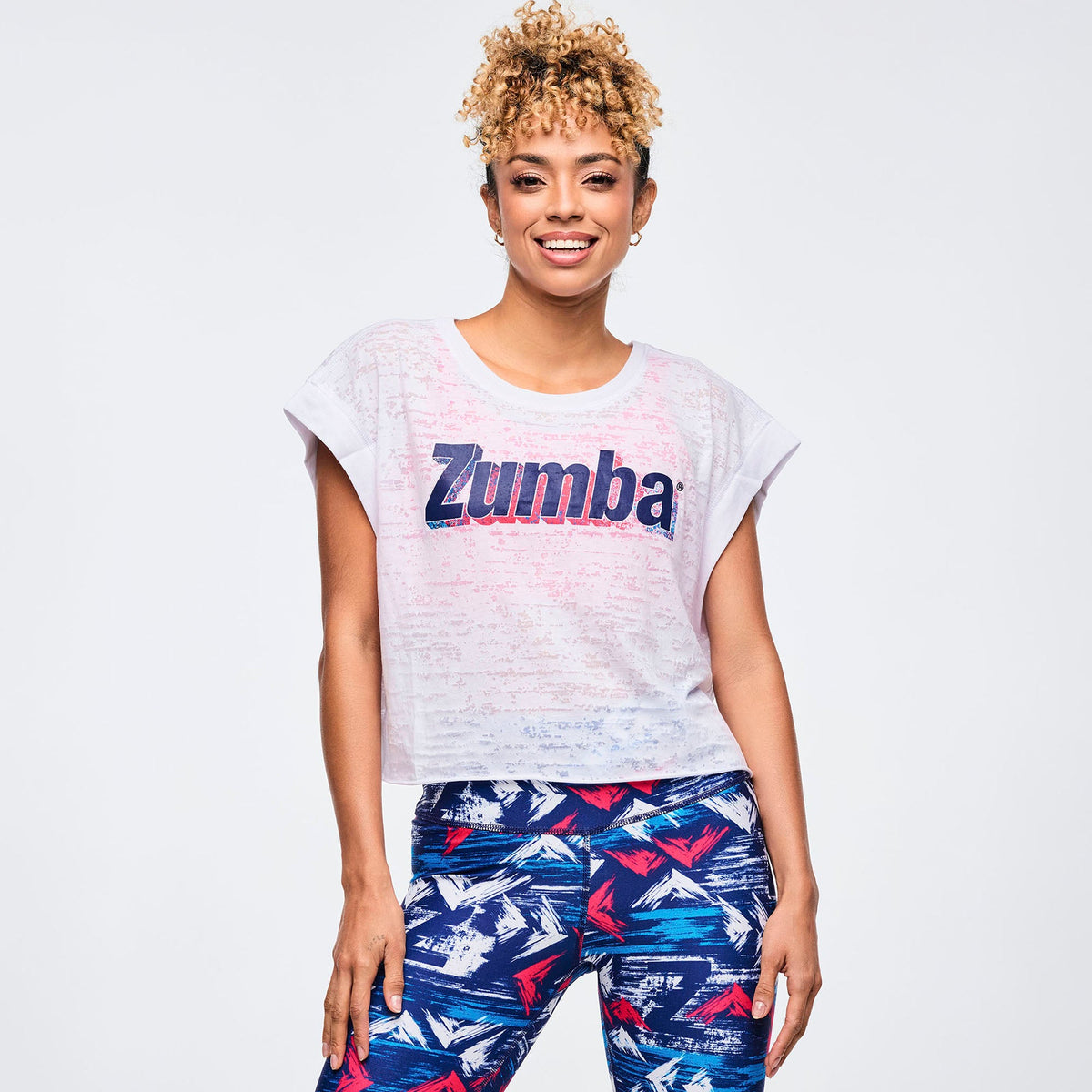 Apres Zumba Cap Sleeve Open Back Slouchy Top - Wear It Out White