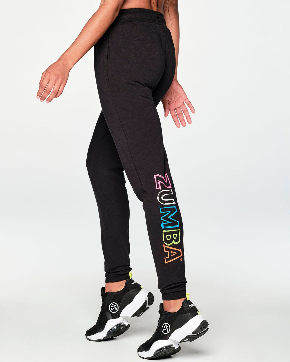 Fierce And Fired Up Joggers - Bold Black Z2B000049 – Natysports