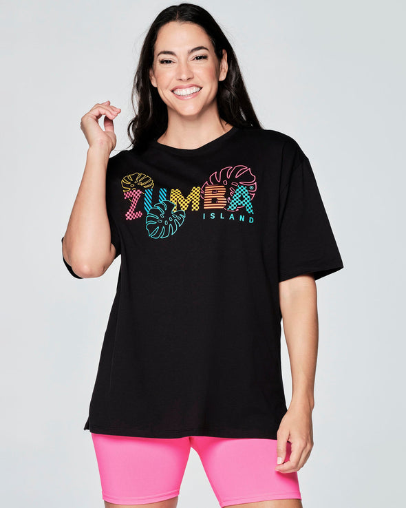 Zumba Coastal Club Tee - Bold Black Z2T000043