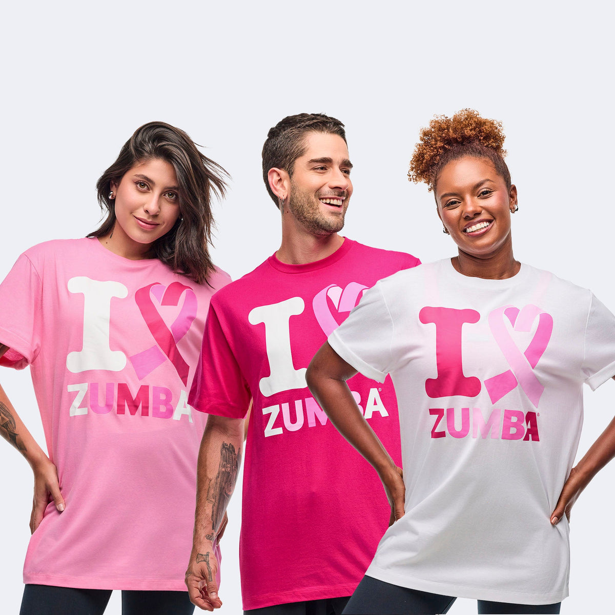I Love Zumba Pink Tees 12PK - PINK / WHITE / HOT PINK Z3A000301