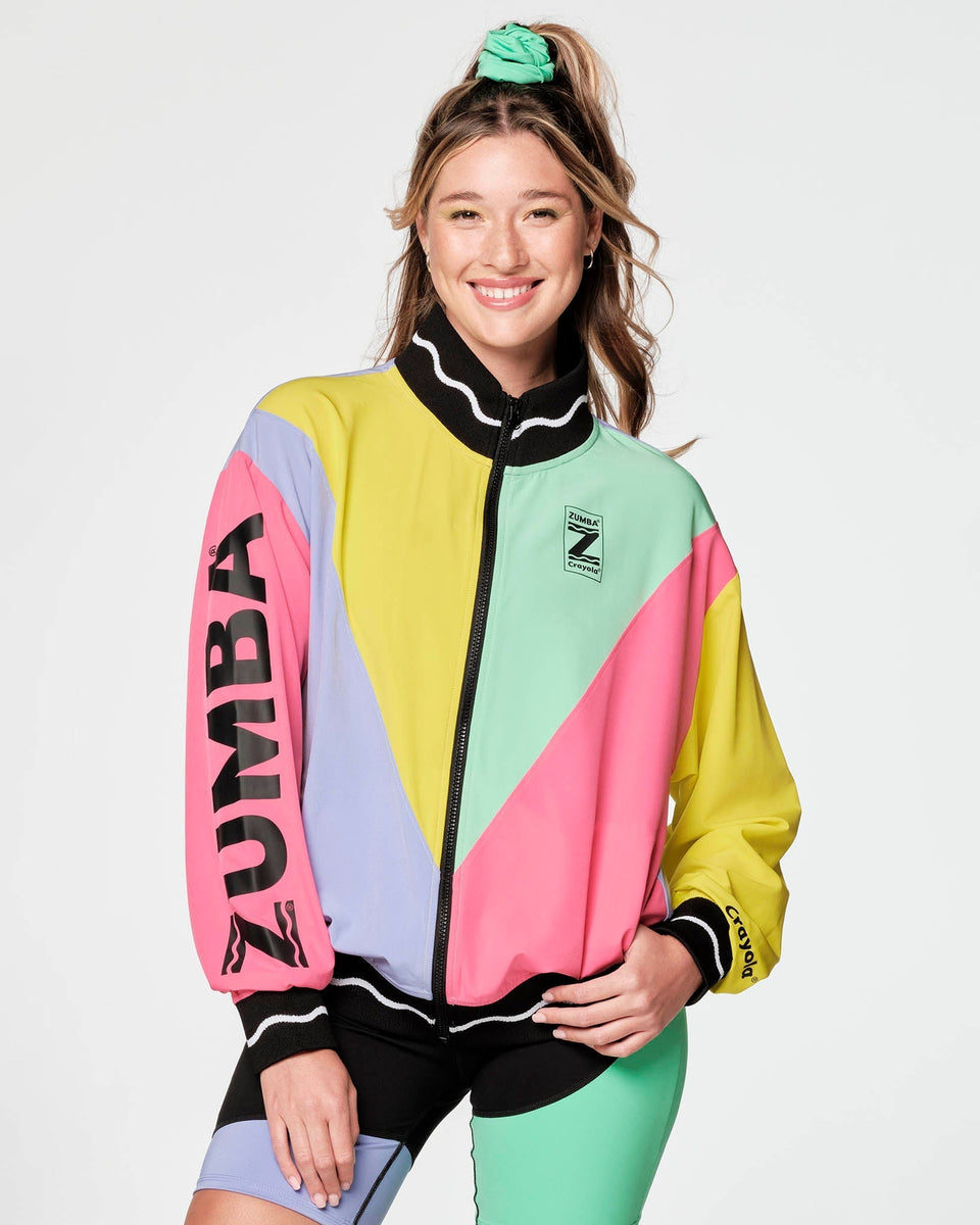 Zumba X Crayola Dance Outside The Lines Track Jacket - The Whole Box  Z3T000164