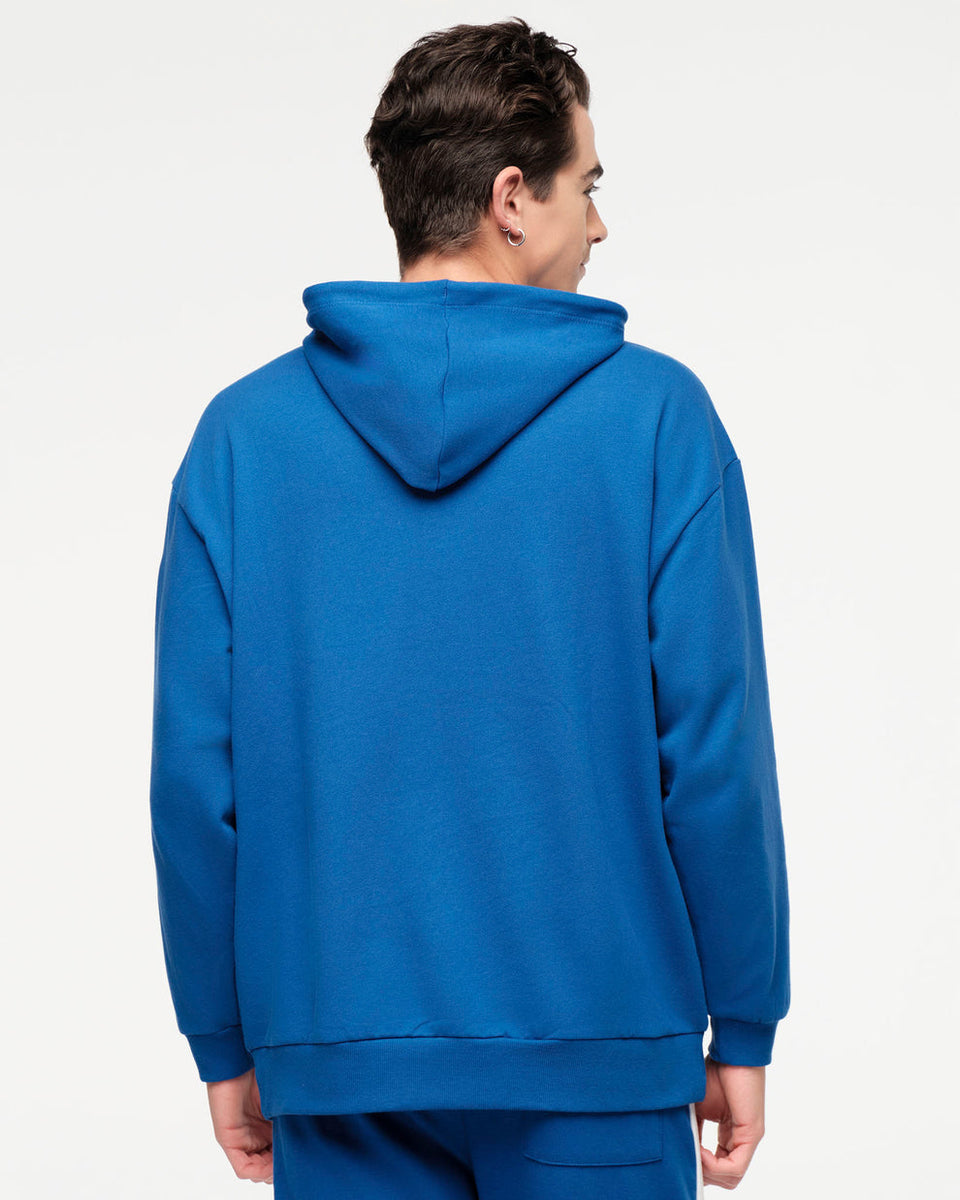 フィットネストップス Zumba X Peanuts Unisex Pullover Hoodie Blue Surfs Up Blue Zumba X Peanuts Unisex Pullover Hoodie - Surfs Up Blue