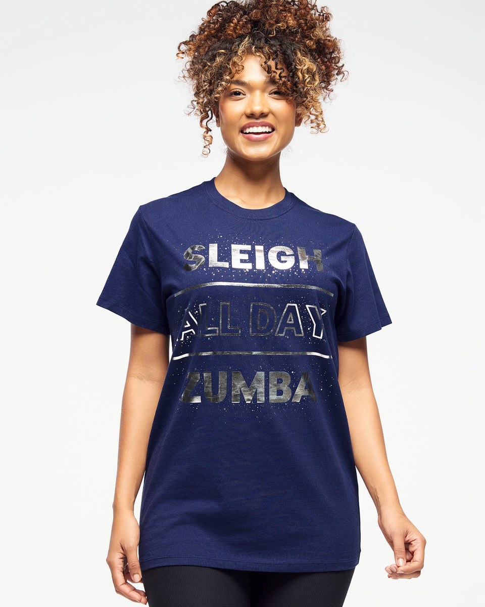 Zumba Holiday Crew Neck Tee - Indigo Z3T000255 – Natysports