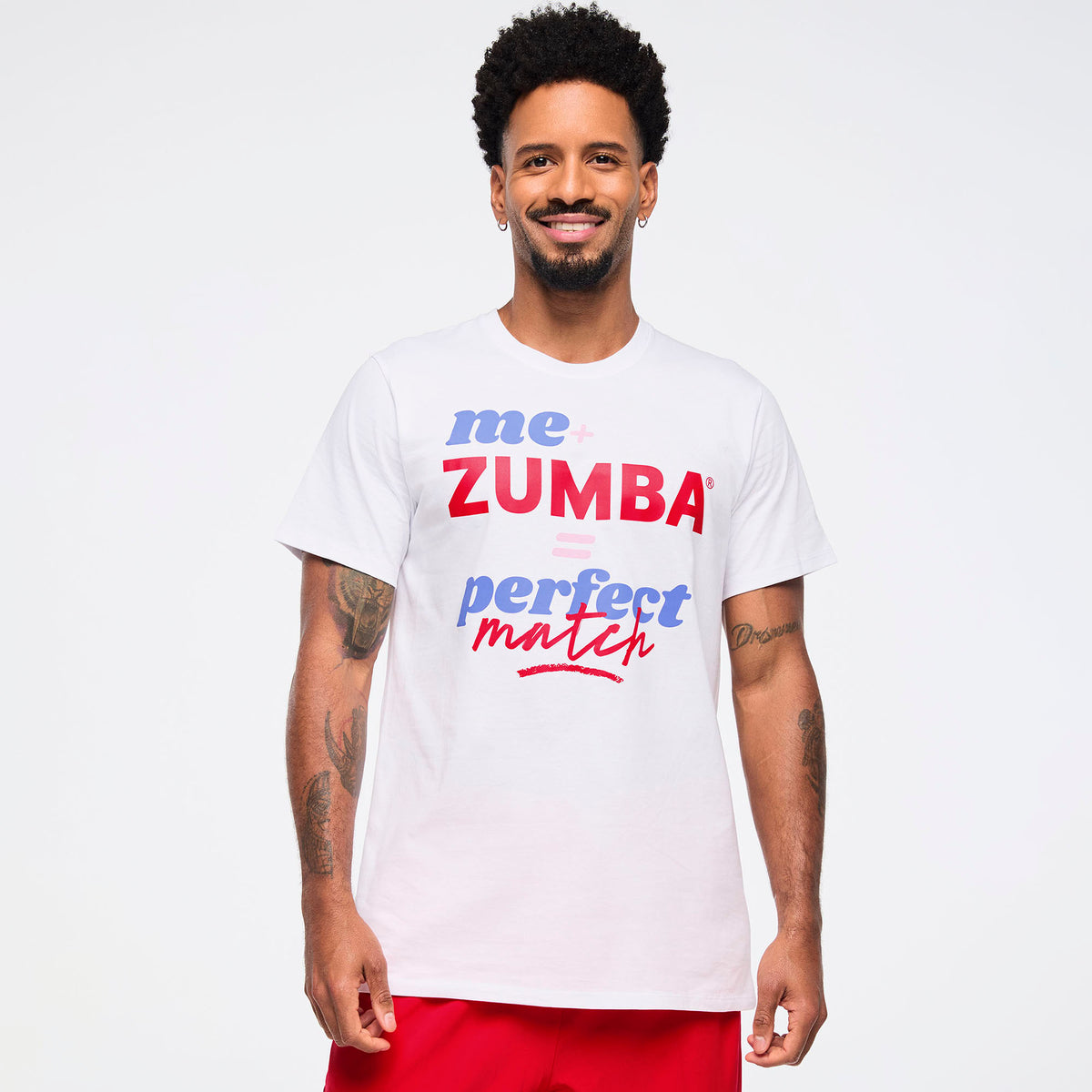 ズンバ Rays Crew Neck Tee Wear It Out White ユニセックス ZINCON Crew Neck Tee - Wear It Out White – Zumba Wear