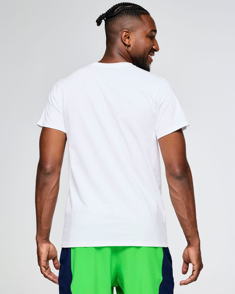 新作♪ズンバ Zumba Out Loud Ringer Tee - Wear It Out White Zumba Explore Ringer Tee - Wear It Out White – Zumba Wear