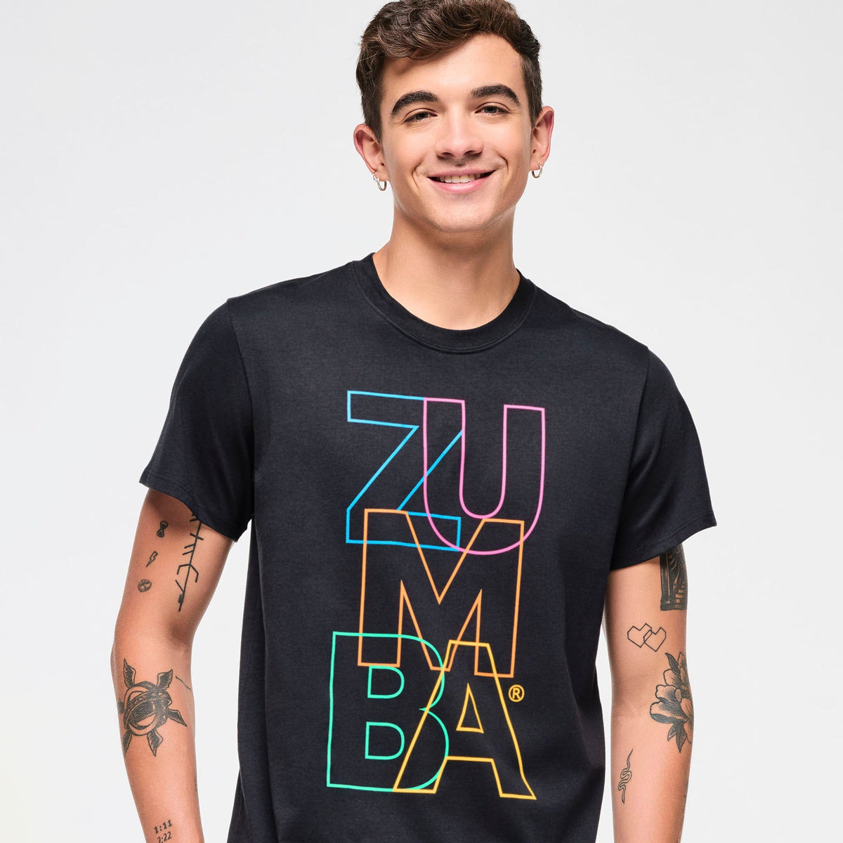 Zumba Block Tee - Bold Black Z3T000330 – Natysports