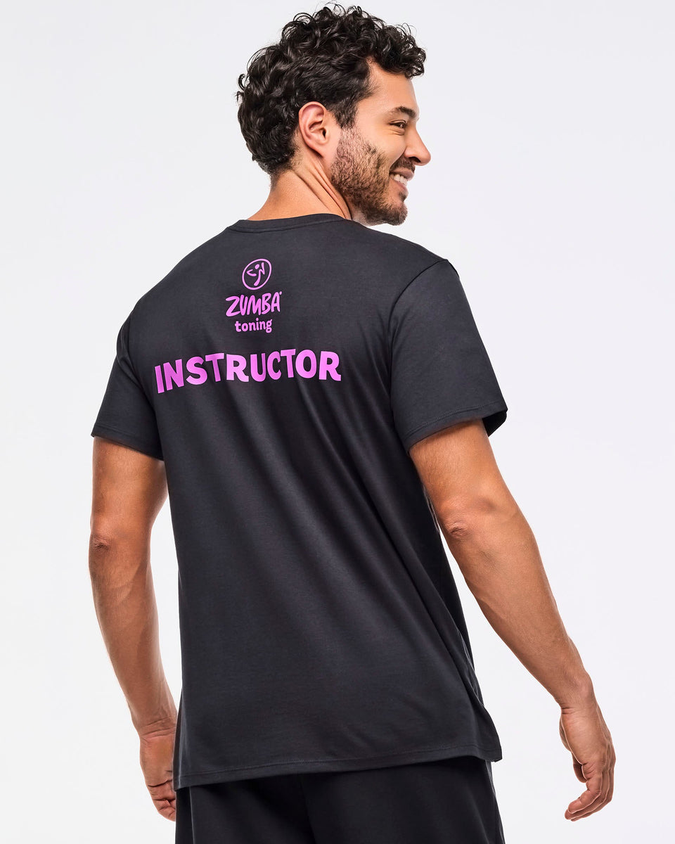 Zumba Toning Instructor Tee - Bold Black Z3T000338 – Natysports
