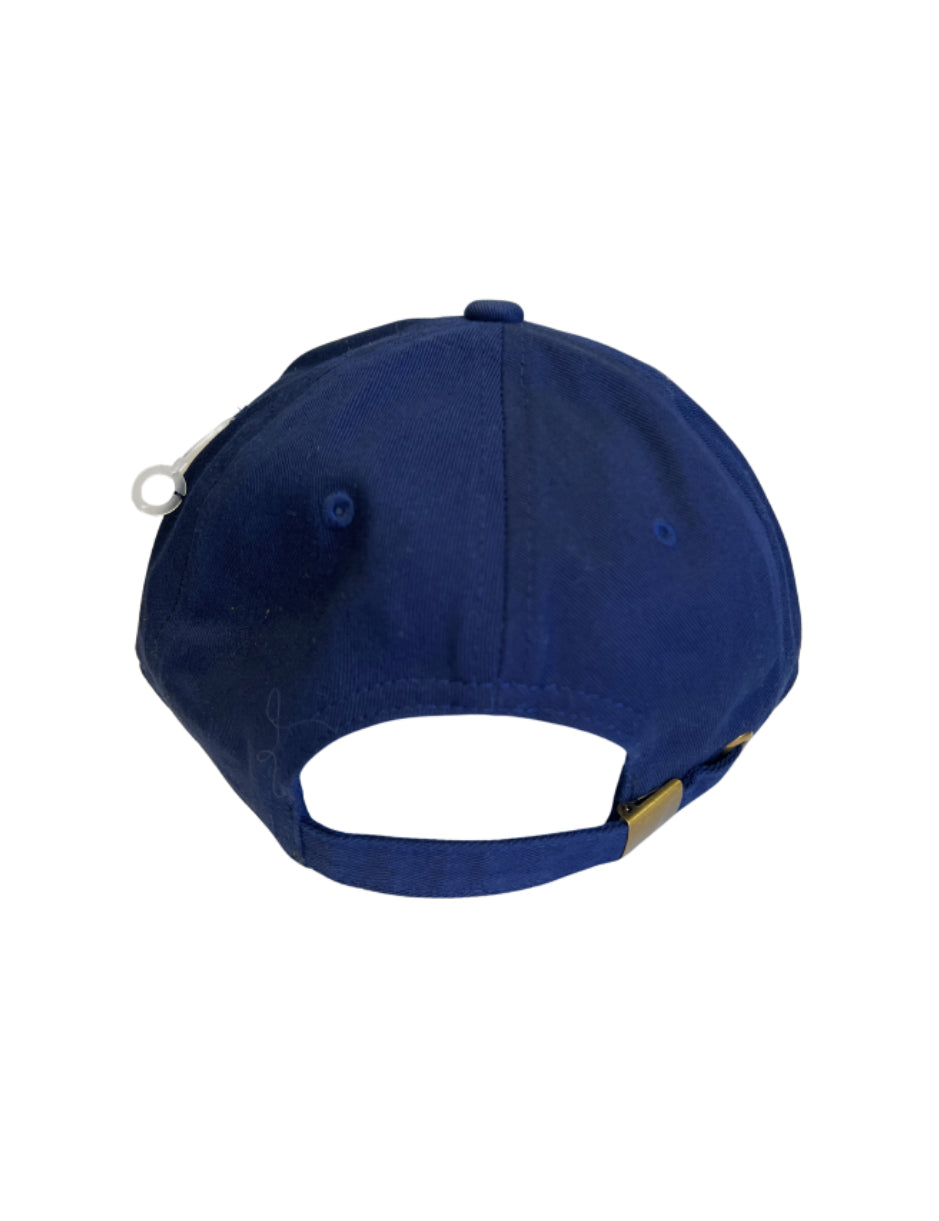 Navy pickleball hat, back view with adjustable strap