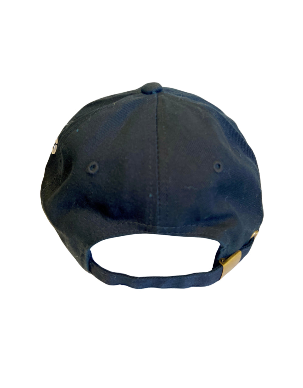 Black 'One Point at a Time' pickleball hat, back view with adjustable strap