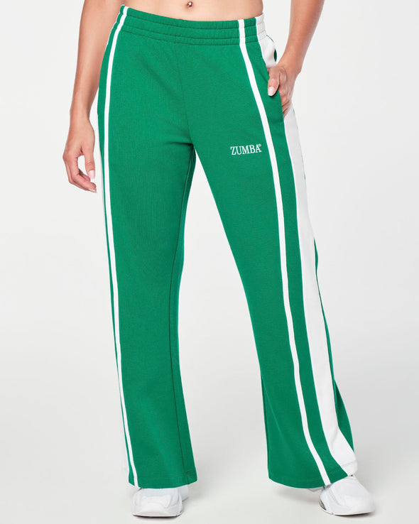 Zumba Prep High Waist Flared Sweatpants -  Very Verde Z1B000429