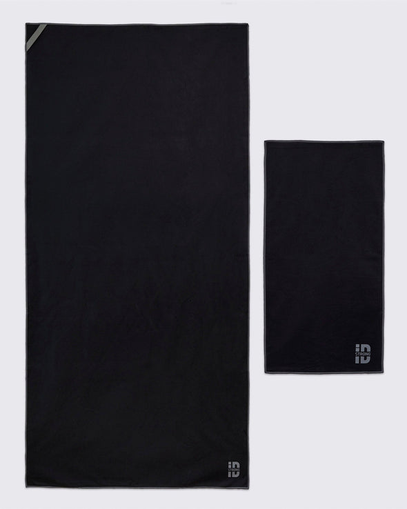 Strong ID Electric 2pk Microfiber Towels - Black S0A000009