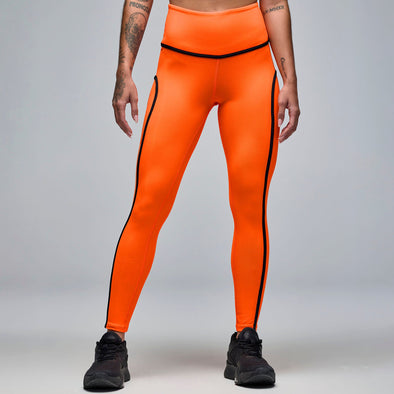 STRONG iD High Waisted Ankle Legging With Strapping - Orange S1B000065