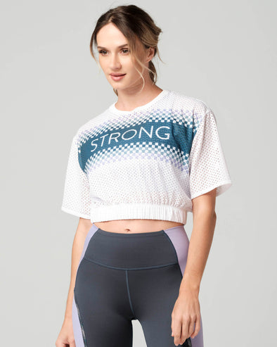 Strong Way Of Life Crop Top White - S1T000029