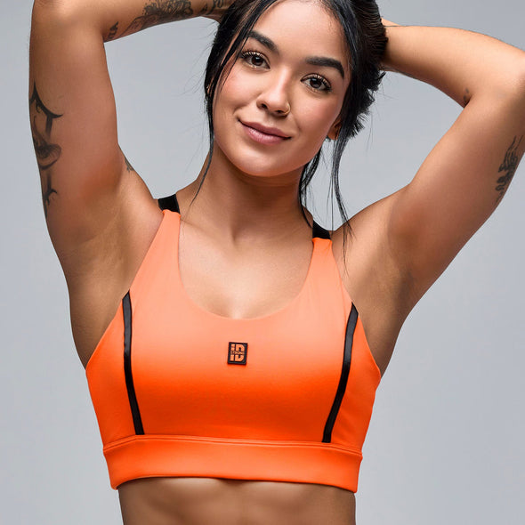 STRONG iD Scoop Neck Adjustable Bra With Elastic - Orange S1T000094