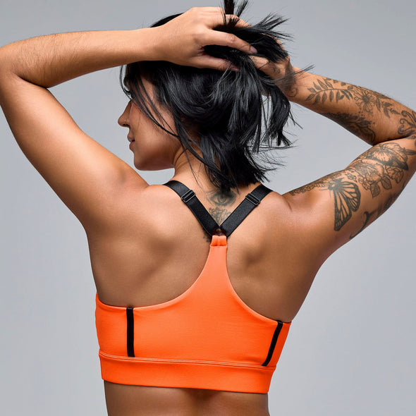 STRONG iD Scoop Neck Adjustable Bra With Elastic - Orange S1T000094