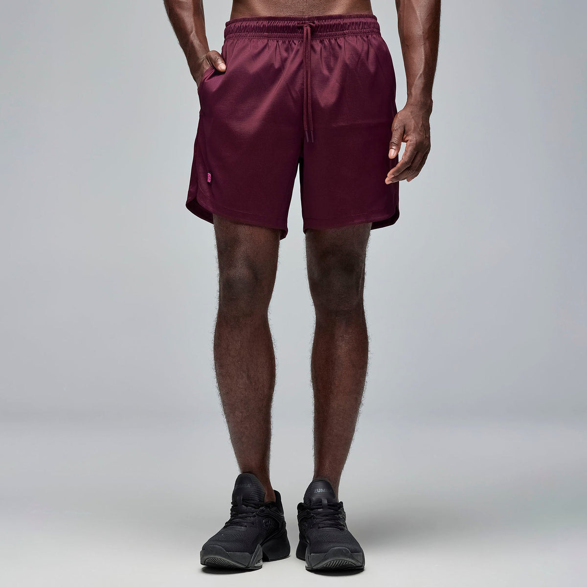 STRONG iD Men's Woven Shorts - Dark Burgundy S2B000014