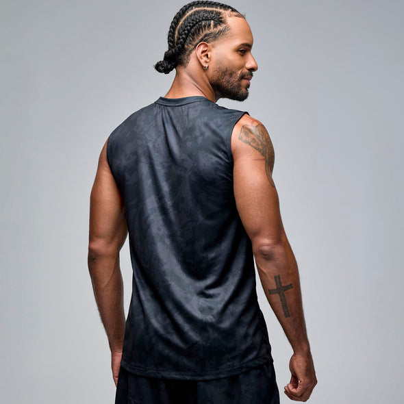 STRONG iD Men's Wide Shoulder Tank - Black S2T000019