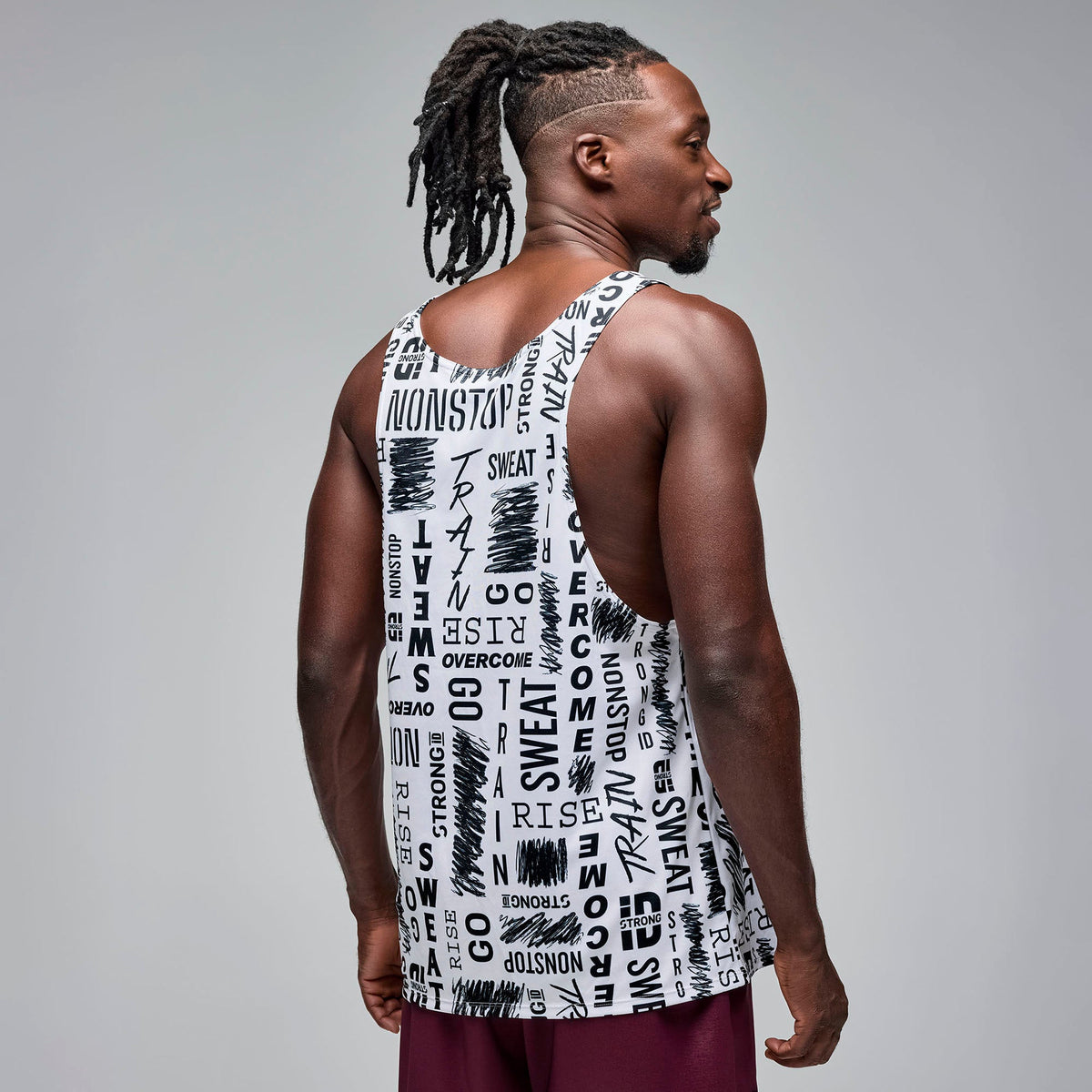 STRONG iD Men's Tank - White/Black S2T000021