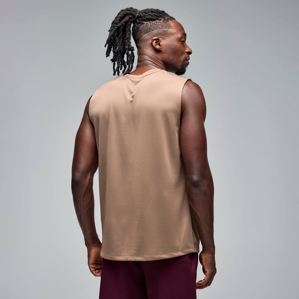 STRONG iD Men's Knit Tank - Bark S2T000022