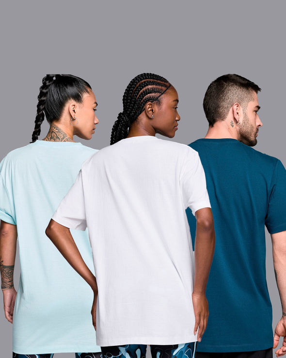 STRONG iD Tees 12PK - White / Aqua / Blue S3A000020