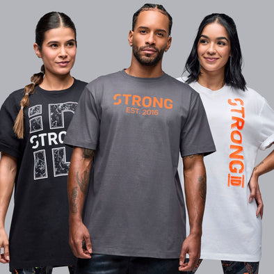 STRONG iD 12PK Tees - GRAY / WHITE / BLACK S3A000022
