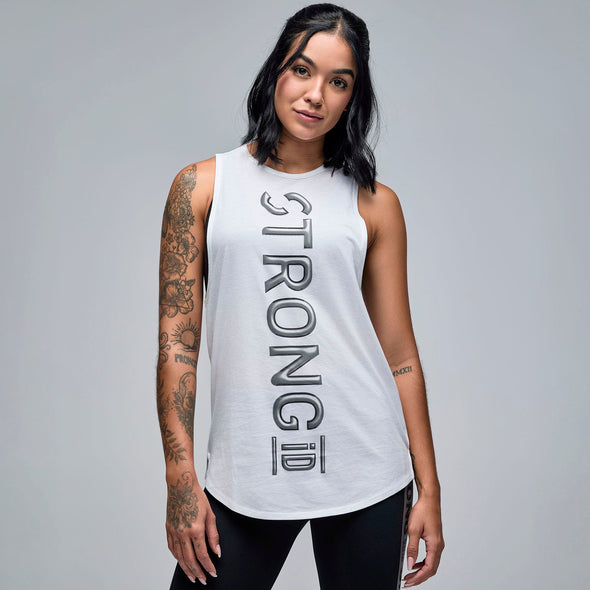 STRONG iD Unisex Muscle Tank - Wear It Out White S3T000011