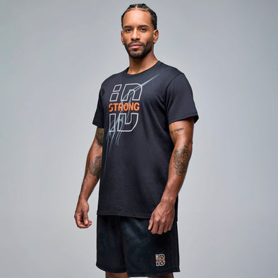 STRONG iD Unisex Crew Neck Tee - Bold Black S3T000013