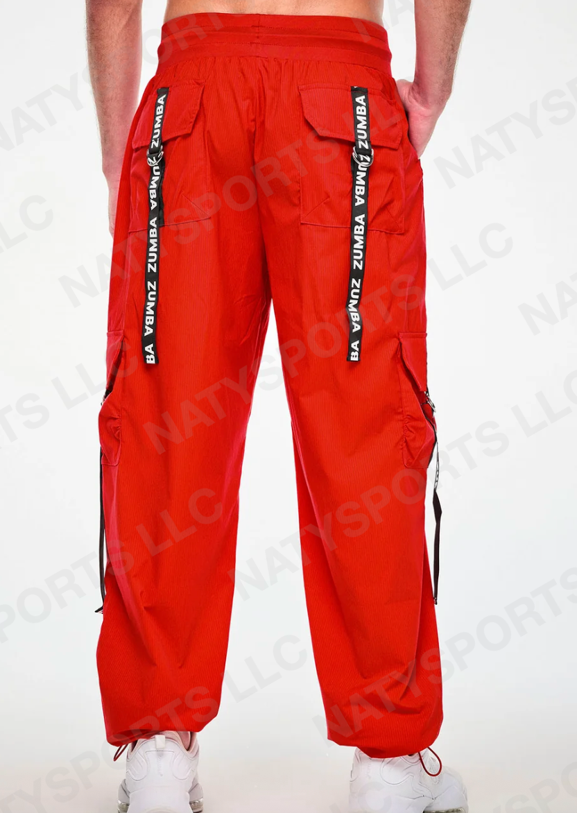 Zumba X The Smurfs Woven Cargo Pants -  Red Z1B000949