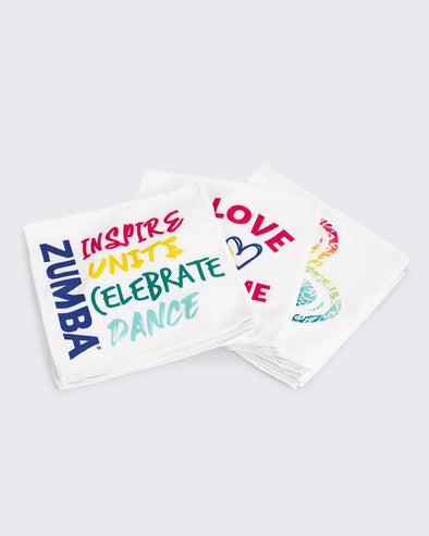 Zumba Celebrate Towels 30PK - Wear It Out White Z0A000136