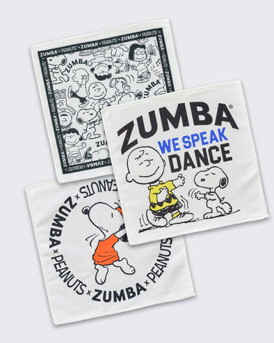 Zumba X Peanuts Hand Towels 30PK  -  Wear It Out White Z0A000151