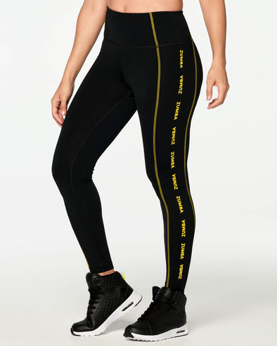 Glow With The Flow High Waisted Ankle Leggings - Bold Black