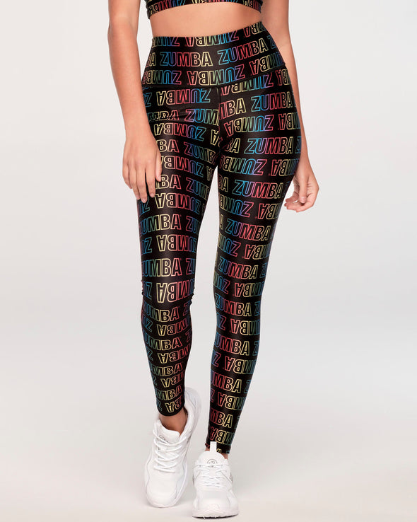 Bright And Bold High Waisted Ankle Leggings - Bold Black Z1B000316