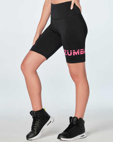 Zumba Always Biker Shorts - Bold Black Z1B000323