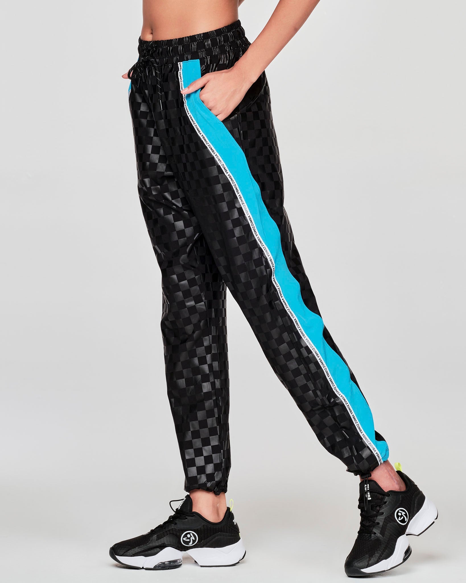 Zumba Sunset High Waisted Track Pants - Bold Black / Prism Z1B000210 –  Natysports