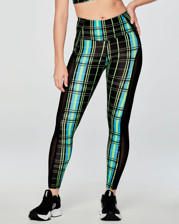 Zumba Rock Out High Waisted Ankle Leggings - BOLD BLACK Z1B000401
