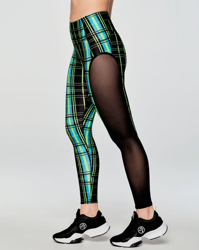 Zumba Rock Out High Waisted Ankle Leggings - BOLD BLACK Z1B000401