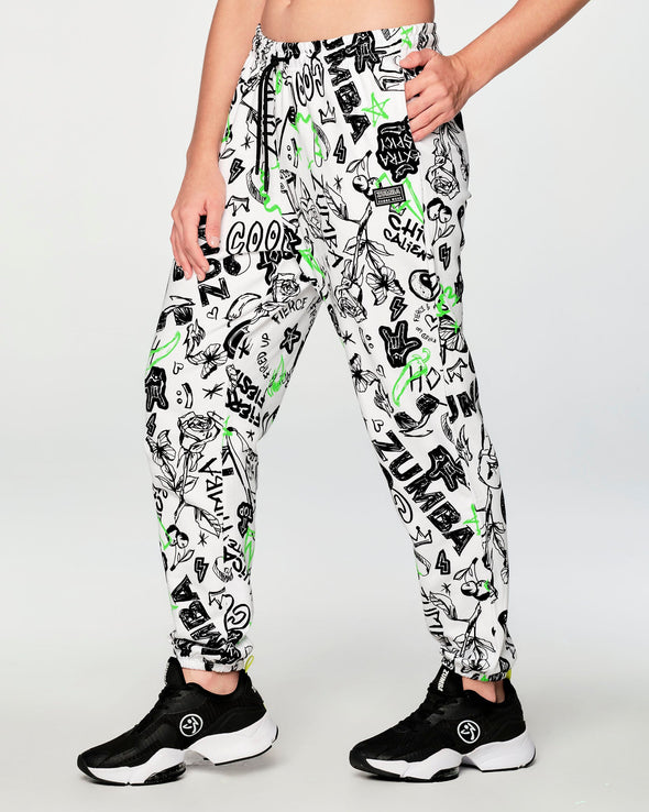 Fierce And Fired Up Baggy Sweatpants - Wear It Out White Z1B000407
