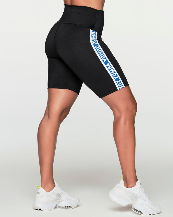 Sport Mode High Waisted Biker Shorts - Bold Black Z1B000465