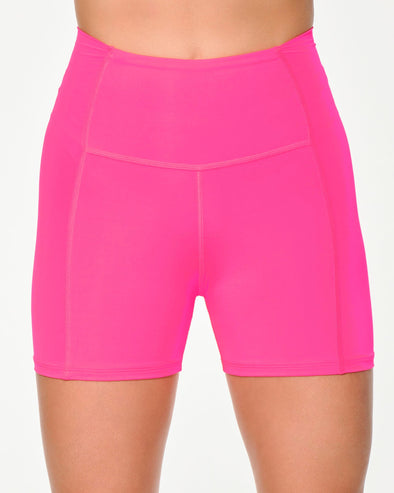 Zumba Sun And Swim Short Biker Shorts - Pink Happy Z1B000469