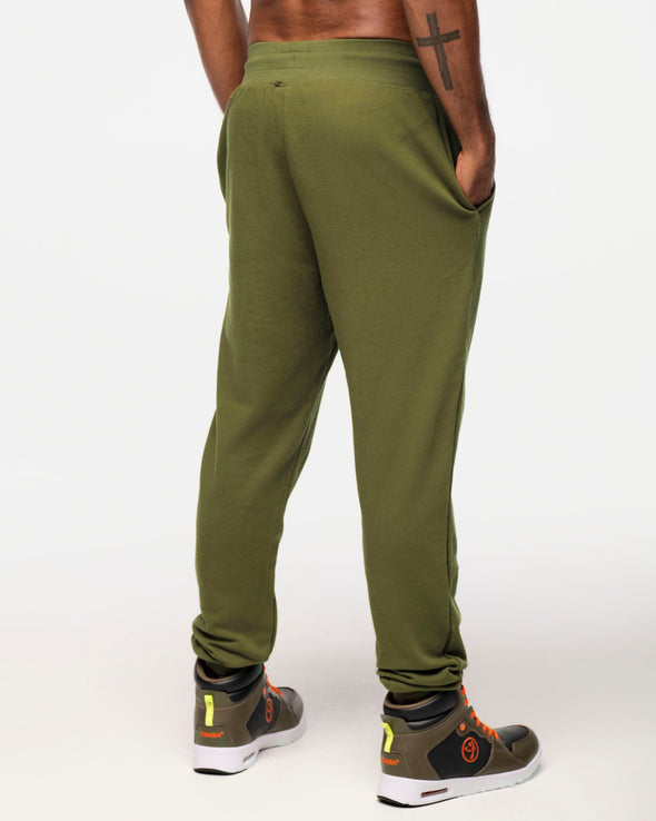 Zumba Explore High Rise Crop Joggers - Bold Black / Olive You Z1B000476