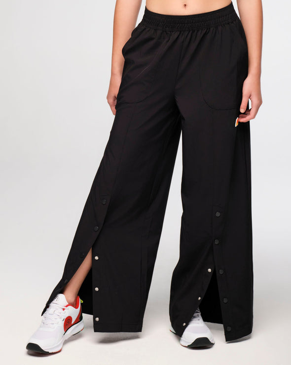 Zumba Explore Wide Leg Woven Pants - Bold Black - Bold Black Z1B000486