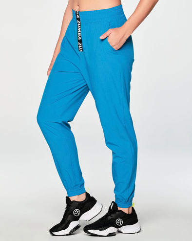 Fired Up Zip Front Track Pants - Seaside Surf Z1B000490
