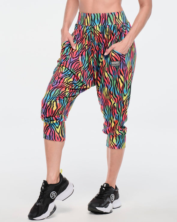 Funscape Harem Crop Pants - Rainbow Z1B000491